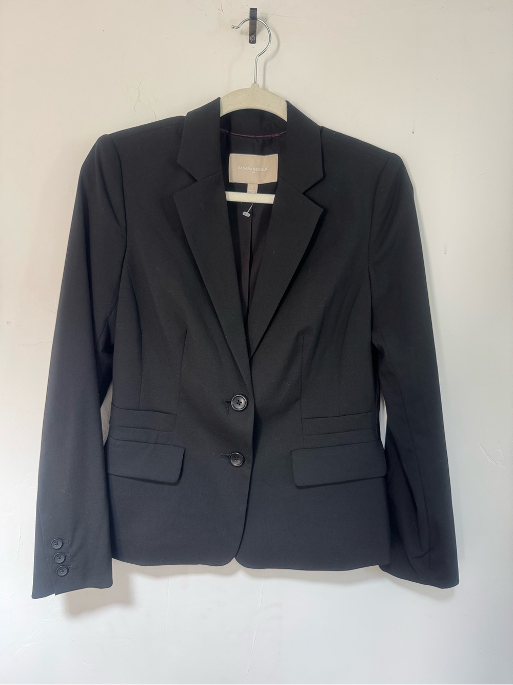 Banana Republic Black Women's Tailored Two-Button Blazer